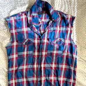 Zara Sleeveless Button Up